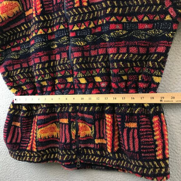 Vintage Columbia Sportswear Aztec Southwestern Print Fleece Womens L - Picture 8 of 10